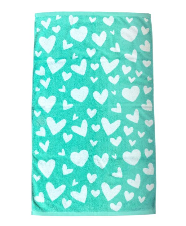 Toalla diseño corazones - Imagen 3