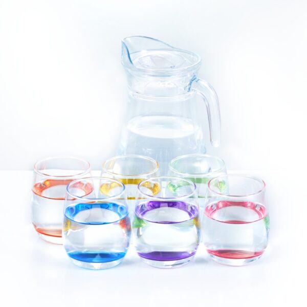 Set de 6 vasos + jarra