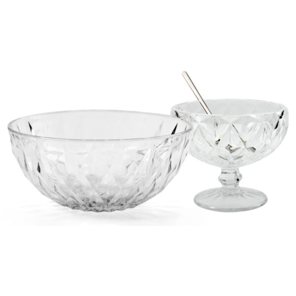 SET DE BOWL + 6 COPAS + CUCHARAS