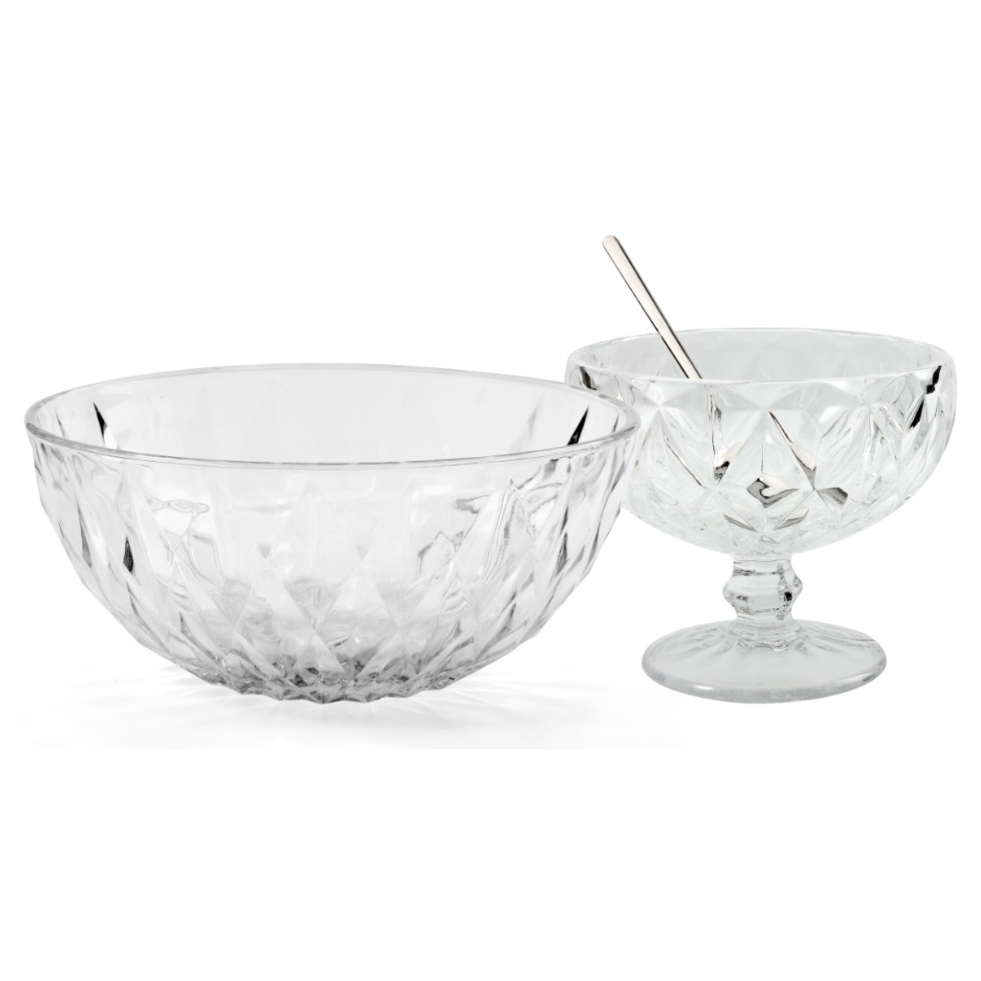SET DE BOWL + 6 COPAS + CUCHARAS