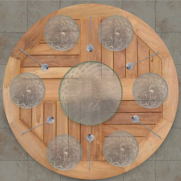 SET DE BOWL + 6 COPAS + CUCHARAS - Imagen 3