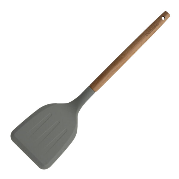 SET UTENSILIOS SILICONA Y MADERA VERDE - Imagen 3