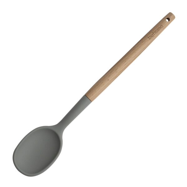 SET UTENSILIOS SILICONA Y MADERA VERDE - Imagen 5