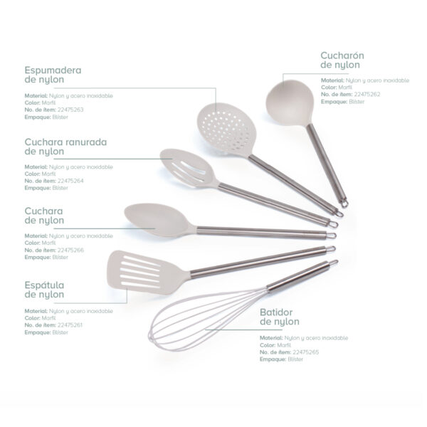 SET UTENSILIOS DE NYLON