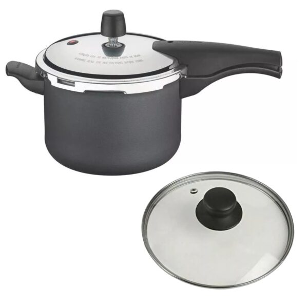 Olla de presión + Tapa de vidrio