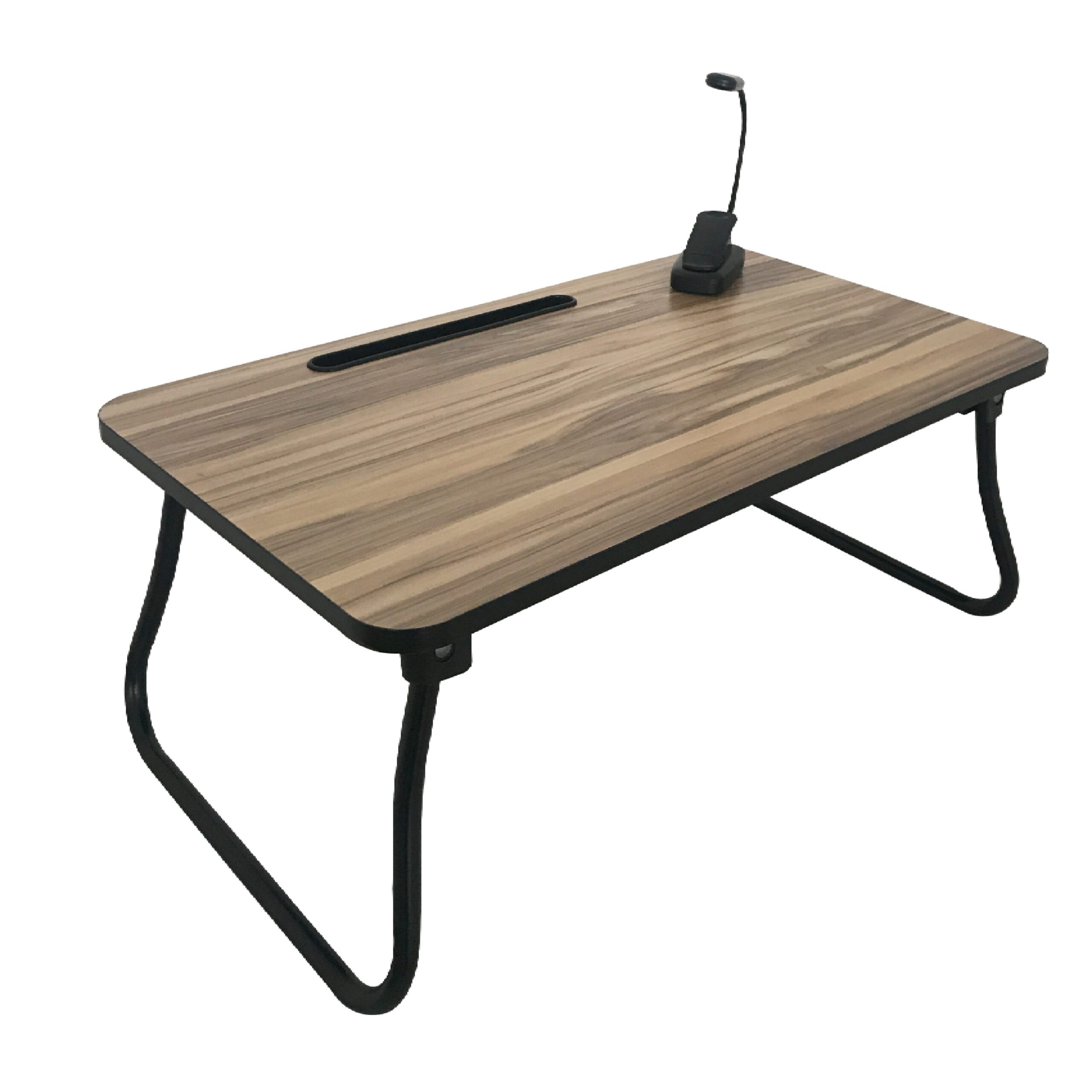 Mesa plegable + lámpara